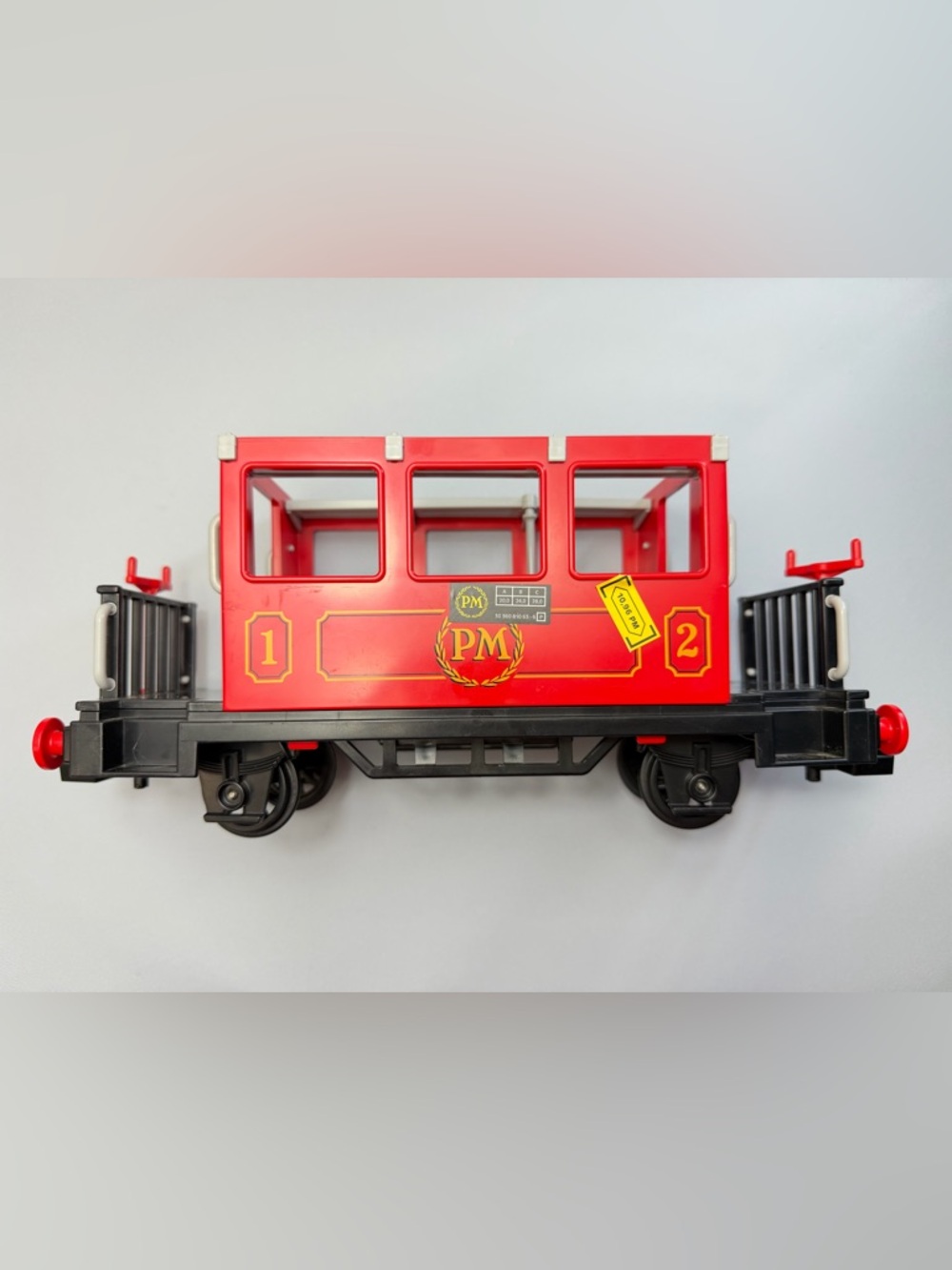 Vintage Playmobil Red Passenger Car From Train Set #4021 G-Scale READ PLEASE